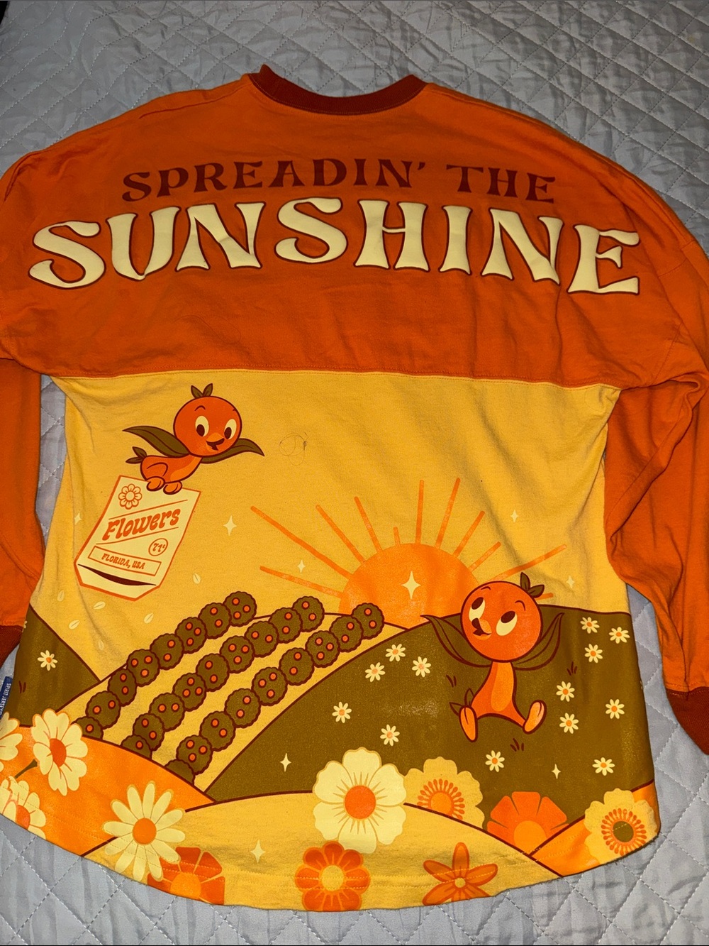 Disney Orange Bird Flower and Garden Festival Spirit Jersey